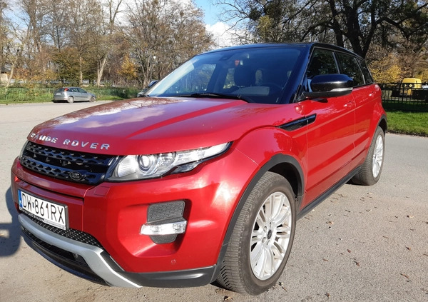 Land Rover Range Rover Evoque cena 72900 przebieg: 151000, rok produkcji 2013 z Wrocław małe 92